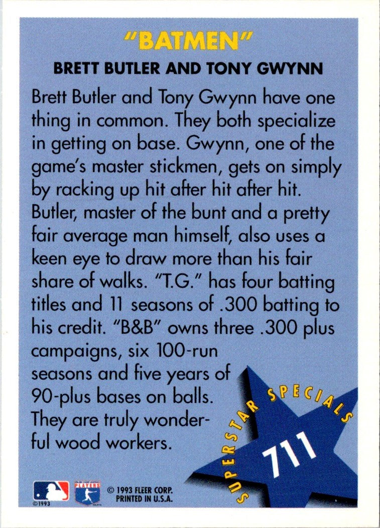 1993 Fleer Brett Butler