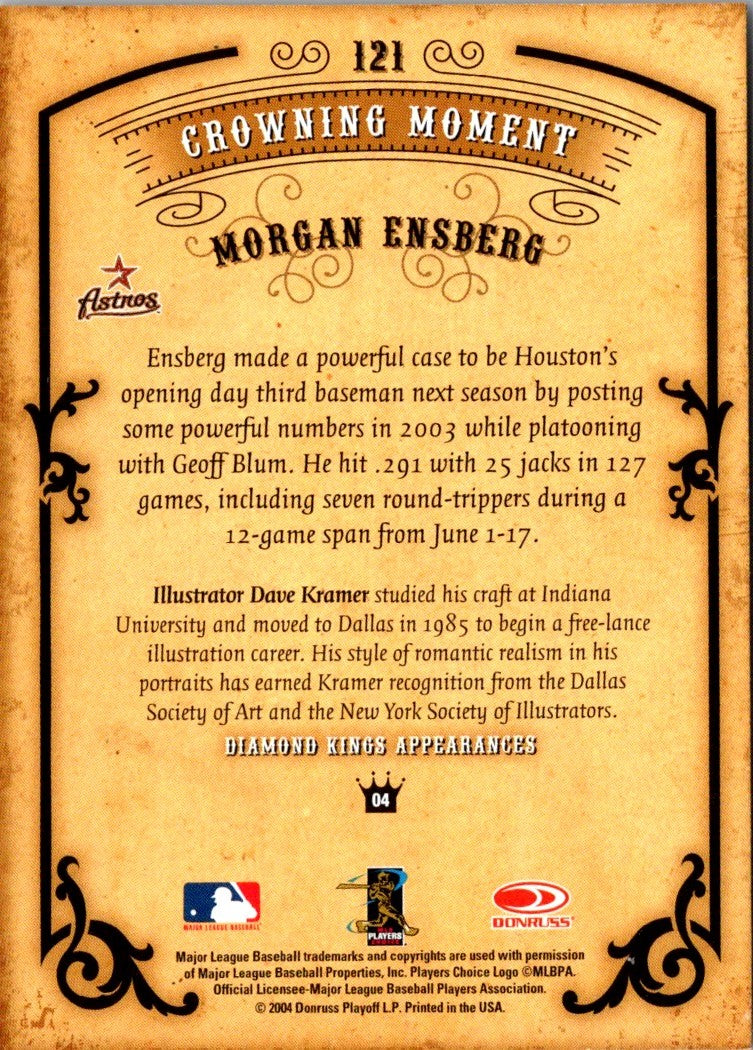 2004 Donruss Diamond Kings Morgan Ensberg