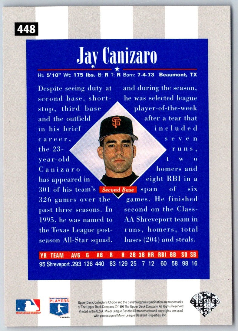 1996 Collector's Choice Jay Canizaro