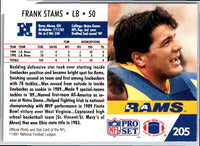 1991 Pro Set Frank Stams #205