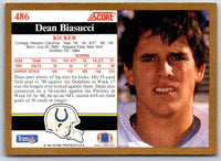 1991 Score Dean Biasucci #486