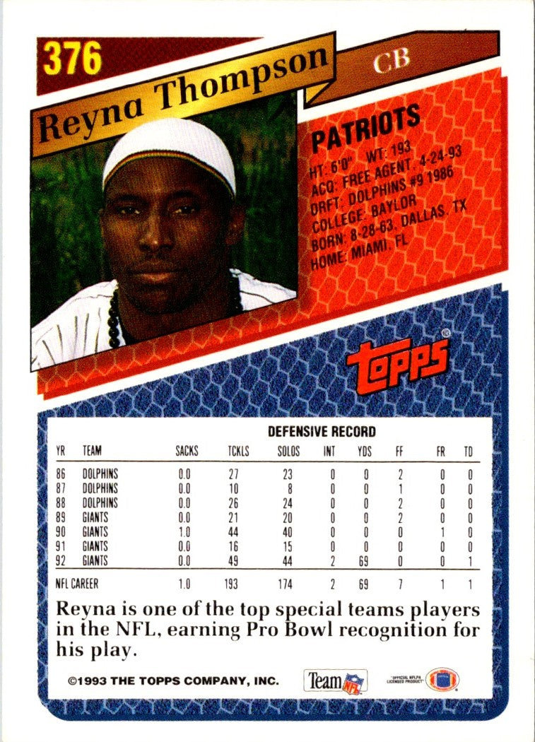 1993 Topps Reyna Thompson