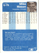1984 Fleer Update Mike Mason