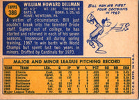 1970 Topps Bill Dillman #386 EX-MT+