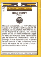 1987 Donruss Super Diamond Kings Mike Scott #18