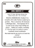 2012 Topps Magic Jerel Worthy #203 Rookie