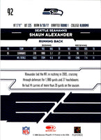 2006 Leaf Rookies & Stars Shaun Alexander #92