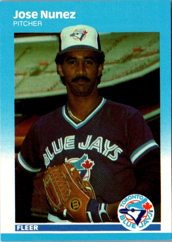 1987 Fleer Update Glossy Jose Nunez #U-93