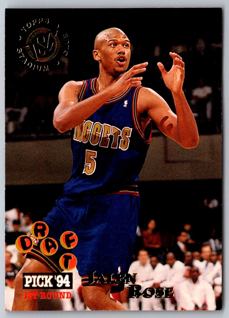 1994 Stadium Club 1st Day Issue Jalen Rose