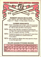 1981 Donruss Bob McClure #510