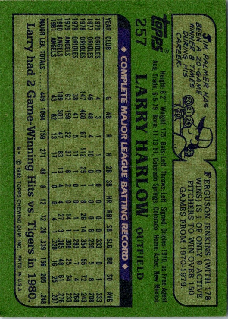 1982 Topps Larry Harlow