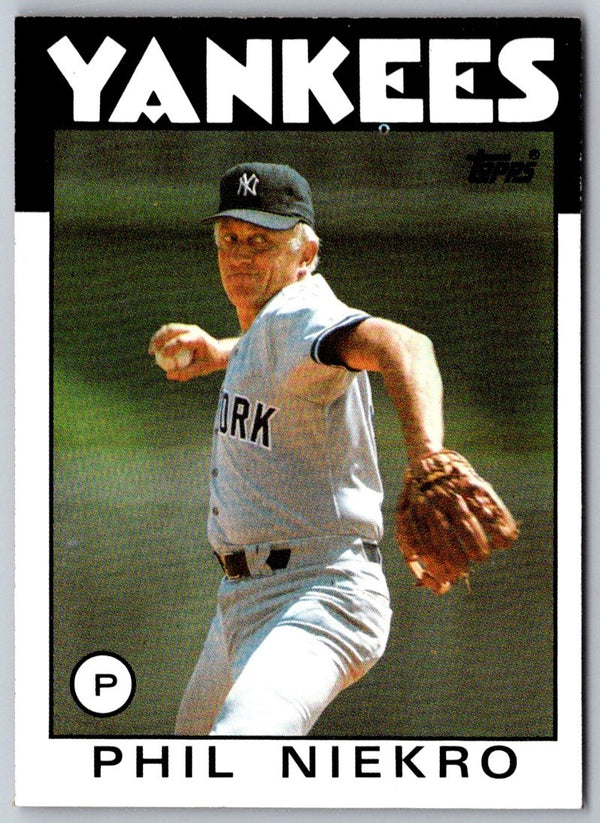 1986 Topps Phil Niekro #790