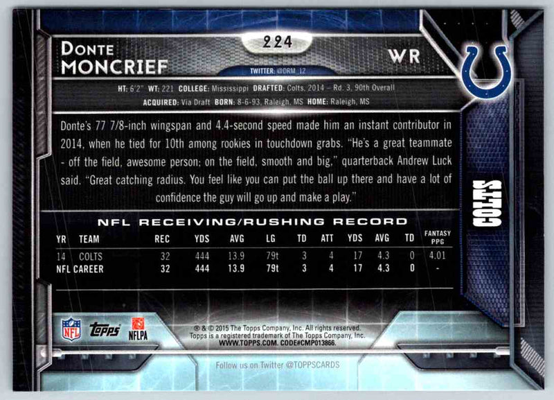 2013 Topps Donte Moncrief