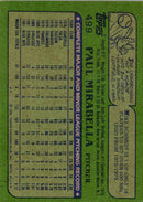 1982 Topps Paul Mirabella