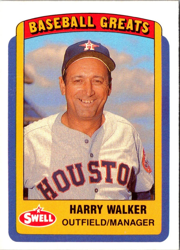1990 Swell Baseball Greats Harry Walker #33