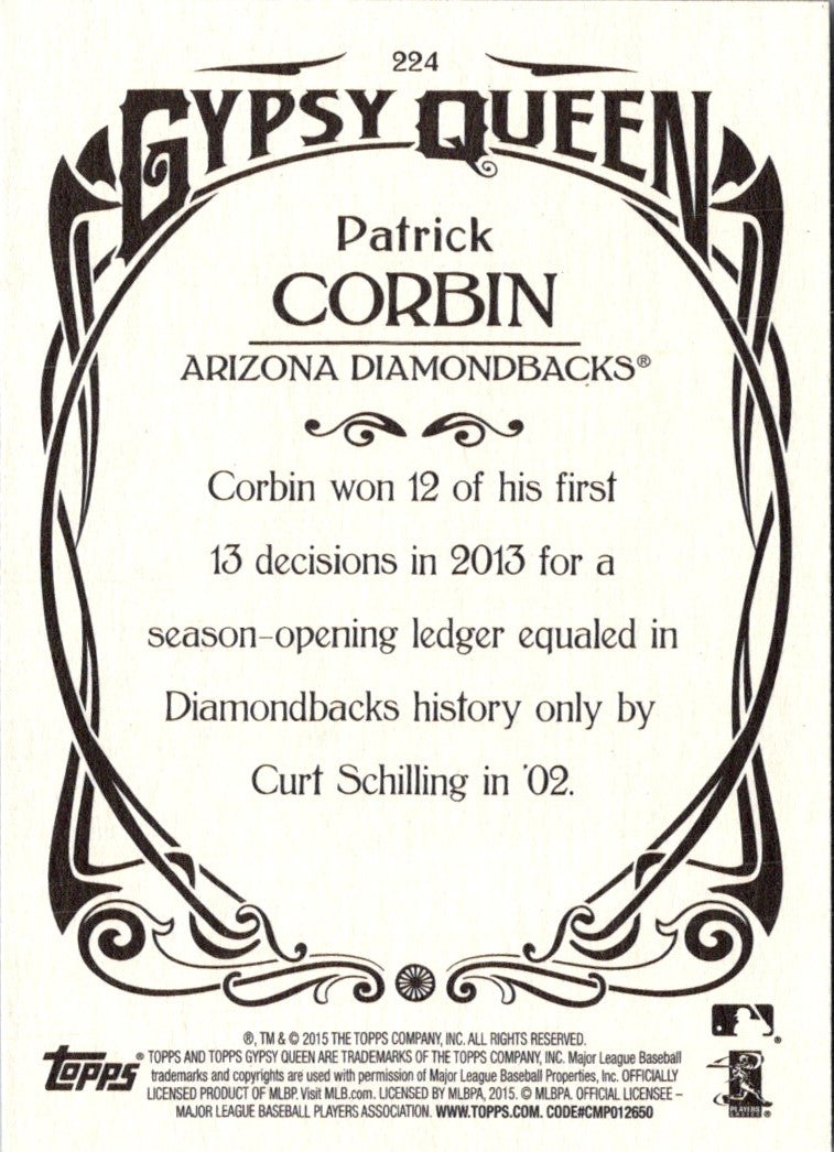 2015 Topps Gypsy Queen Patrick Corbin