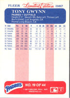 1987 Fleer Limited Edition Tony Gwynn #19