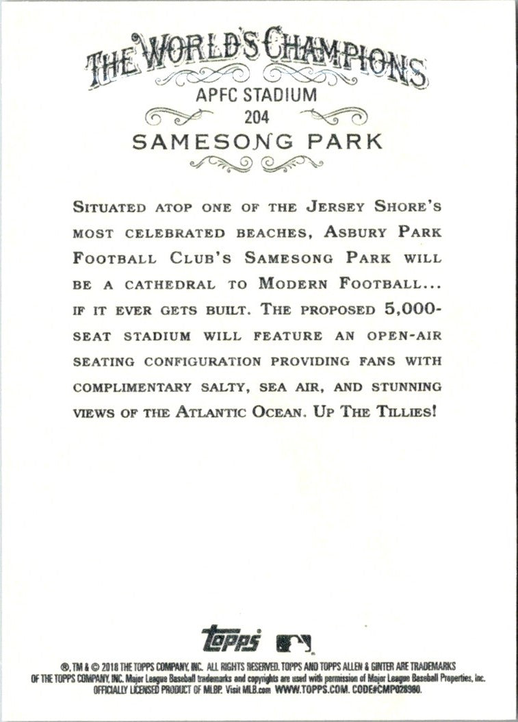 2018 Topps Allen & Ginter Samesong Park