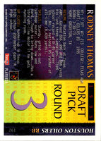 1995 Bowman Rodney Thomas #192 Rookie