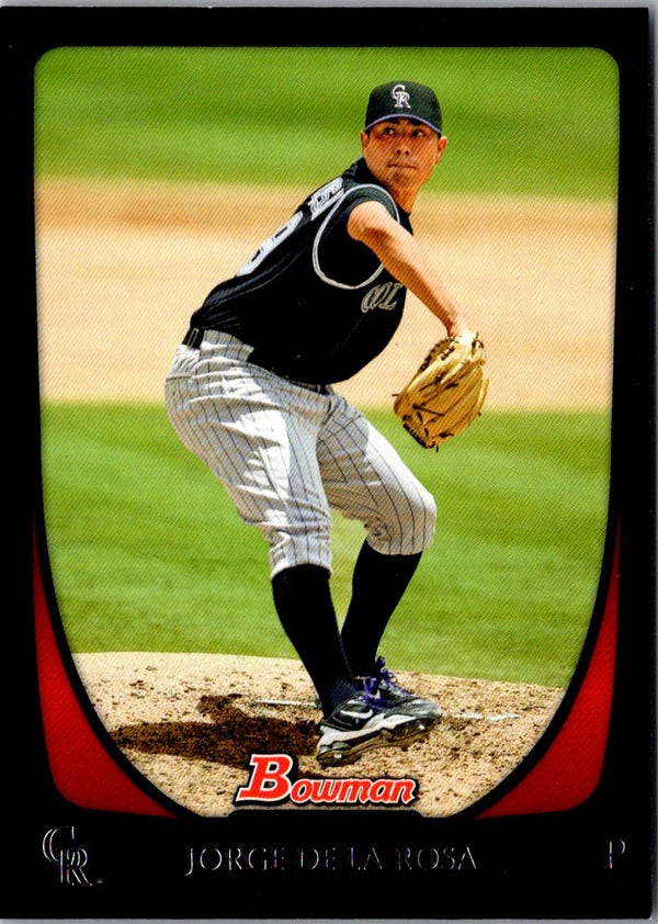 2011 Bowman Jorge De La Rosa #57