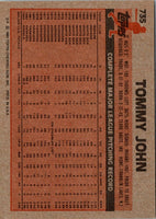 1983 Topps Tommy John #735 EX
