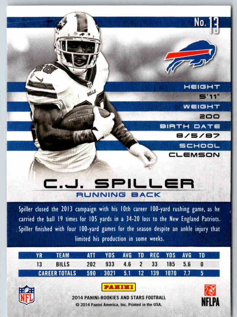 2014 Panini Rookies And Stars C.J. Spiller