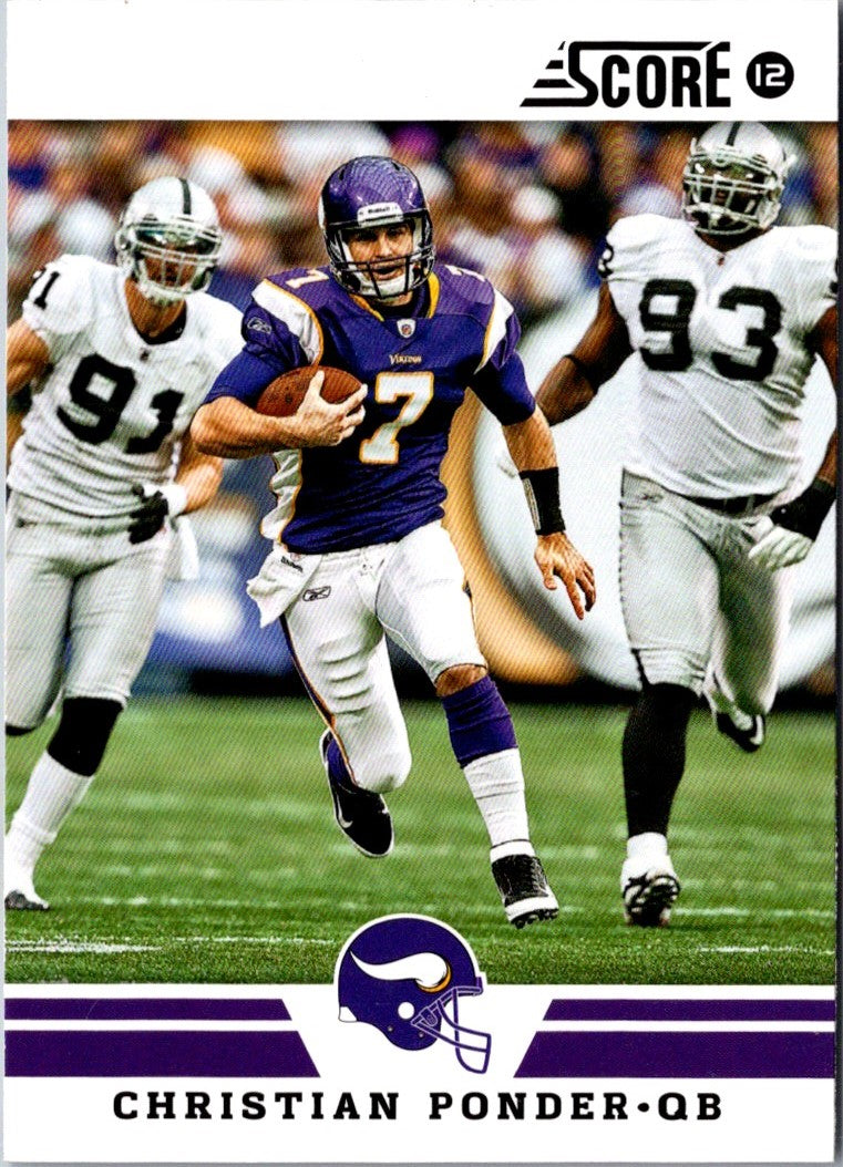 2012 Score Christian Ponder