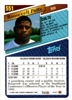 1993 Topps Gold Roosevelt Potts #551