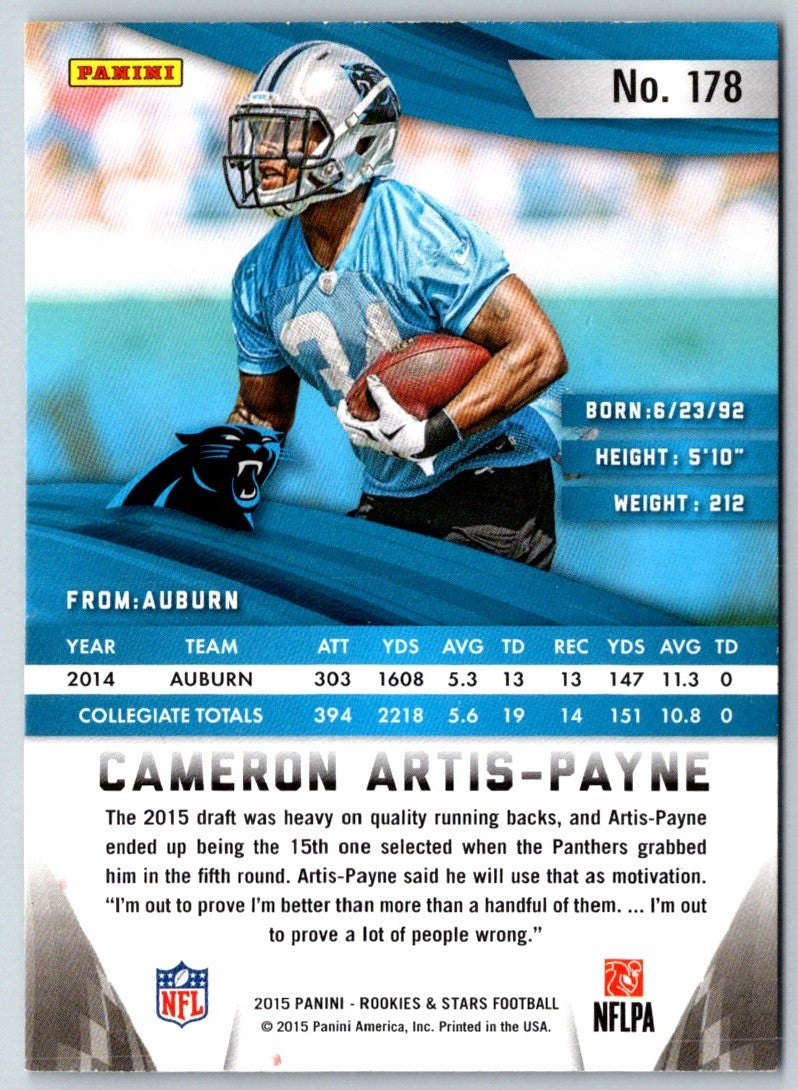 2015 Panini Rookies & Stars Cameron Artis-Payne