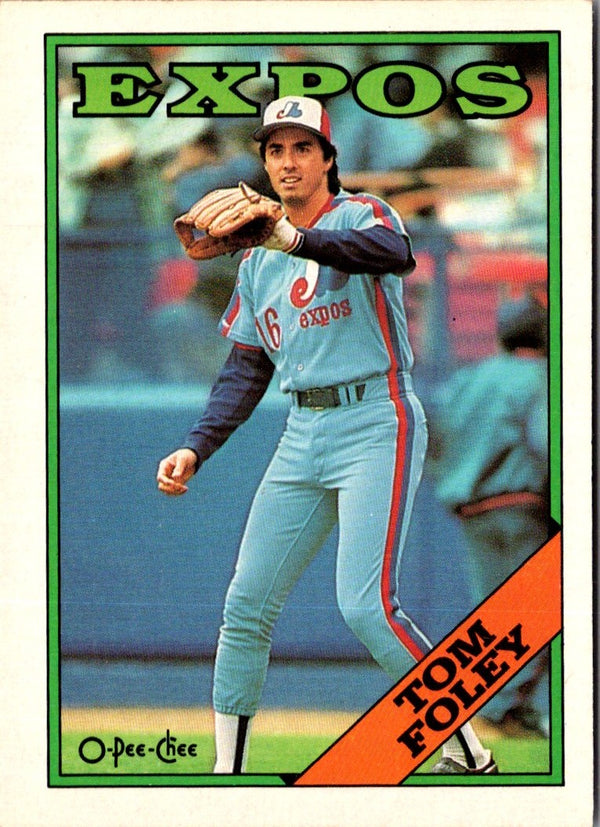 1988 O-Pee-Chee Tom Foley #251