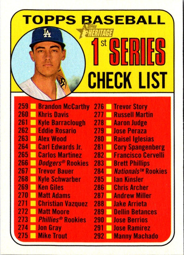 2018 Topps Heritage Cody Bellinger #314