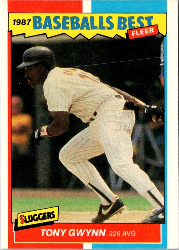 1987 Fleer Baseball's Best Sluggers vs Pitchers Tony Gwynn #17