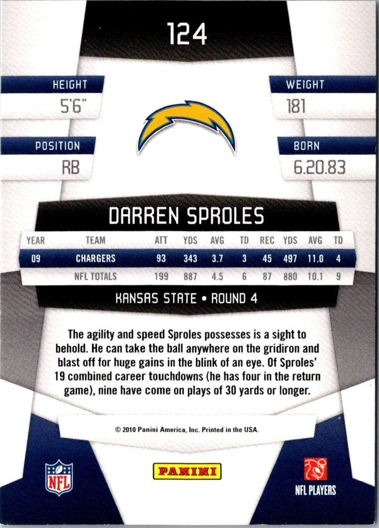 2010 Panini Certified Darren Sproles