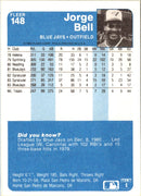 1984 Fleer Jorge Bell