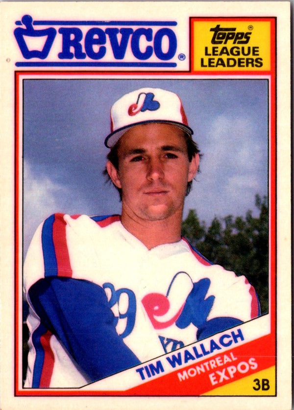 1988 Topps Revco League Leaders Tim Wallach #6