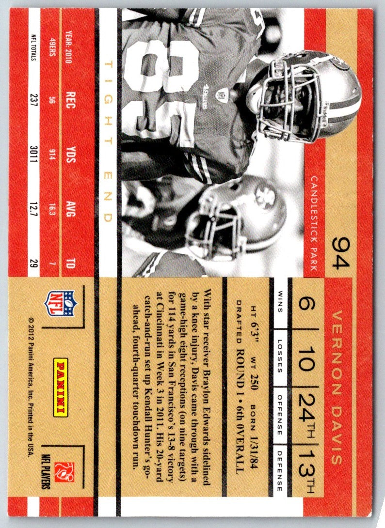 2011 Playoff Contenders Vernon Davis