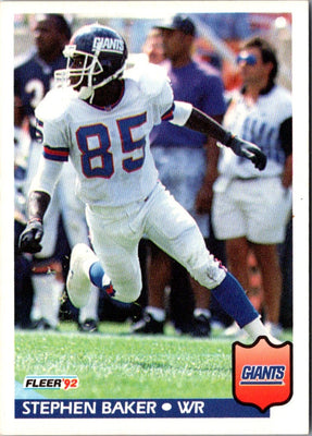 1992 Fleer Stephen Baker #287
