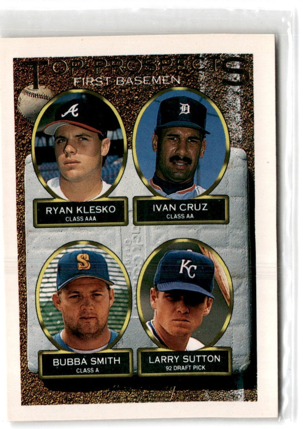 1993 Topps Inaugural Rockies Ryan Klesko/Ivan Cruz/Bubba Smith/Larry Sutton #423