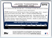 2012 Bowman Jacob Thompson #BDPP38