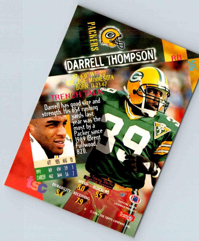 1994 Topps Stadium Club Football Darrell Thompson