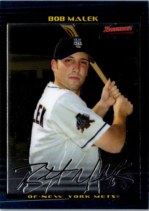 2002 Bowman Draft Picks & Prospects Chrome Bob Malek #BDP94 Rookie