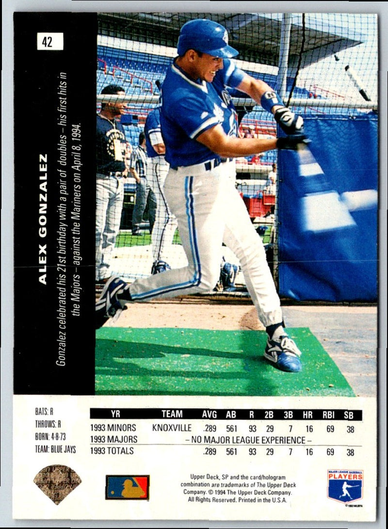 1994 SP Alex Gonzalez