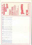 1986 Fleer Baseball's Best Sluggers vs. Pitchers Tony Gwynn