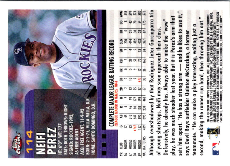 2000 Topps Neifi Perez