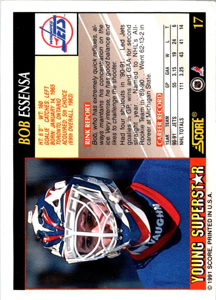 1991 Score Young Superstars Bob Essensa
