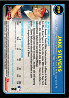 2003 Bowman Draft Picks & Prospects Jake Stevens #BDP44 Rookie