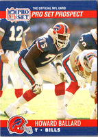1990 Pro Set Howard Ballard #725 Rookie
