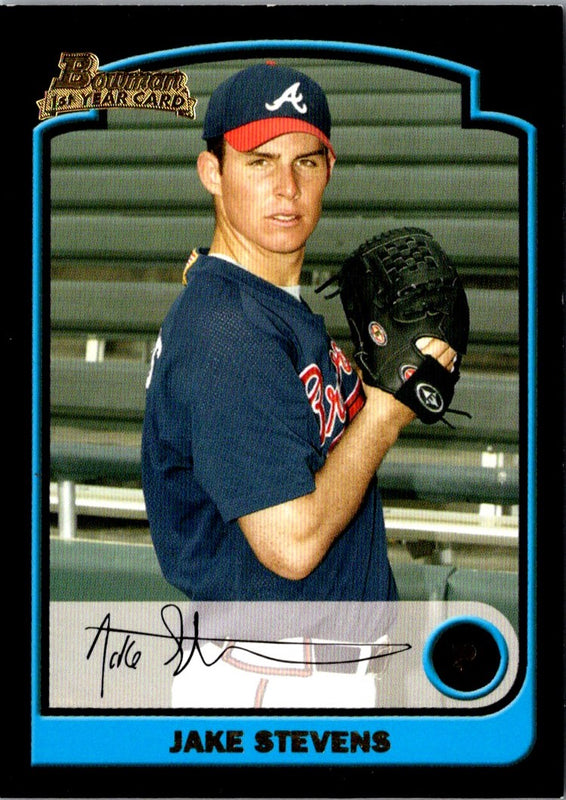 2003 Bowman Draft Picks & Prospects Jake Stevens #BDP44 Rookie