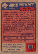 1985 Topps Zeke Mowatt