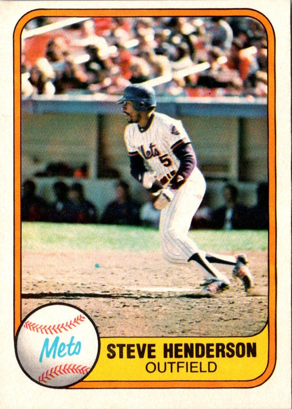 1981 Fleer Steve Henderson #321